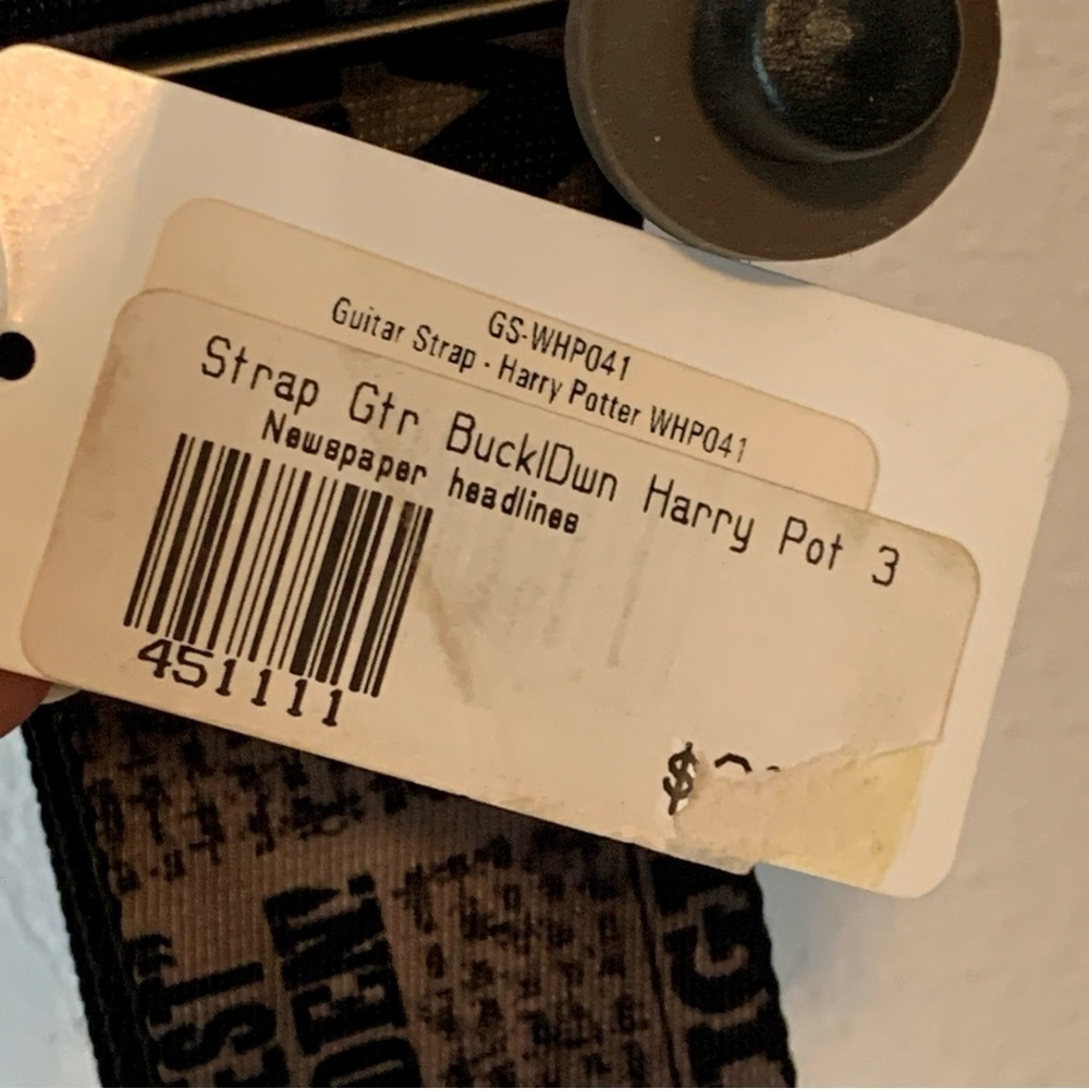 Harry Potter x Buckle-Down Guitar Strap Nylon Adjustable RARE NWT Newspaper USA - Picture 13 of 16
